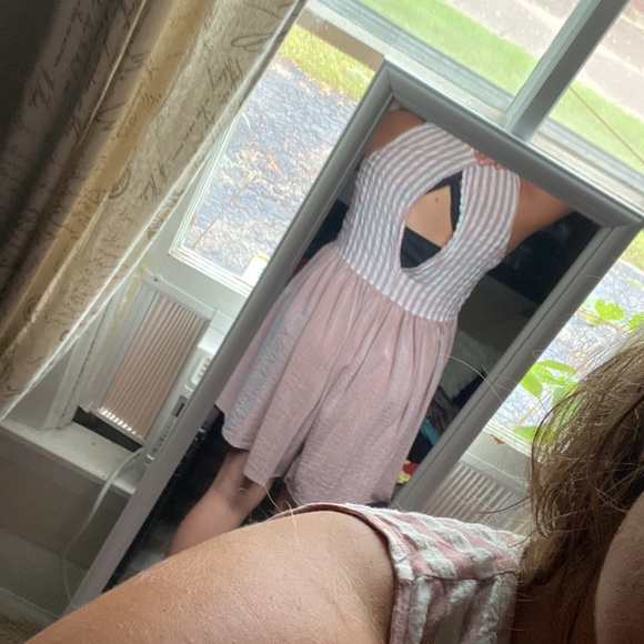 Hem & Thread Striped Romper - Picture 2 of 2